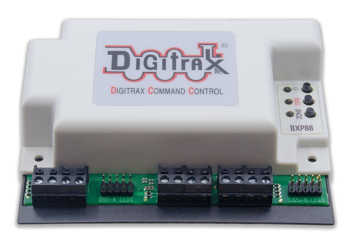 Digitrax BXP88 LocoNet Occupancy Detector 8 Detection Sections with Transponding and Power Management