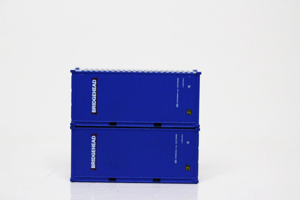 Jacksonville Terminal Company N 205356 20' Standard Height Container BRIDGEHEAD 2-Pack