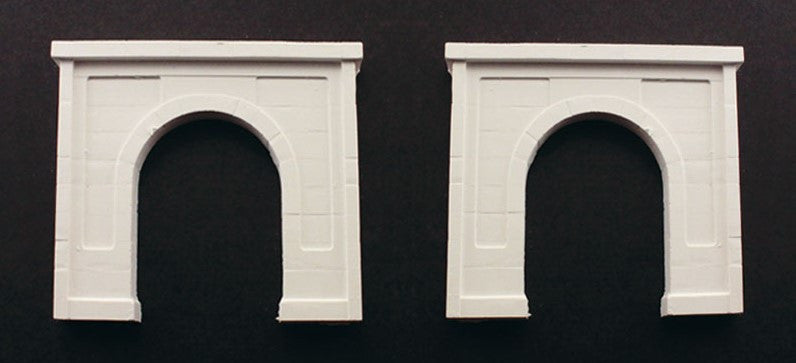 Woodland Scenics N C1152 Single Track Tunnel Portal Concrete - 2 Pieces
