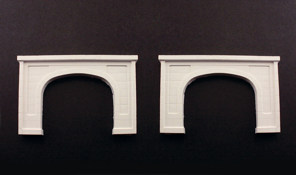 Woodland Scenics N C1156 Double Track Tunnel Portal Concrete - 2 Pieces