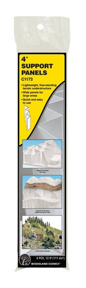 Woodland Scenics C1173 4" Support Panels - 4 per package
