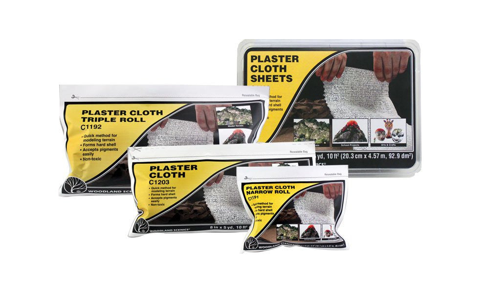 Woodland Scenics C1203 Plaster Cloth - Roll - 8" x 15'