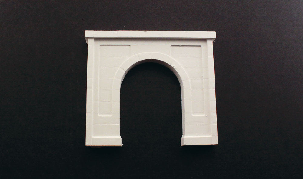 Woodland Scenics HO C1252 Single Track Tunnel Portal Concrete