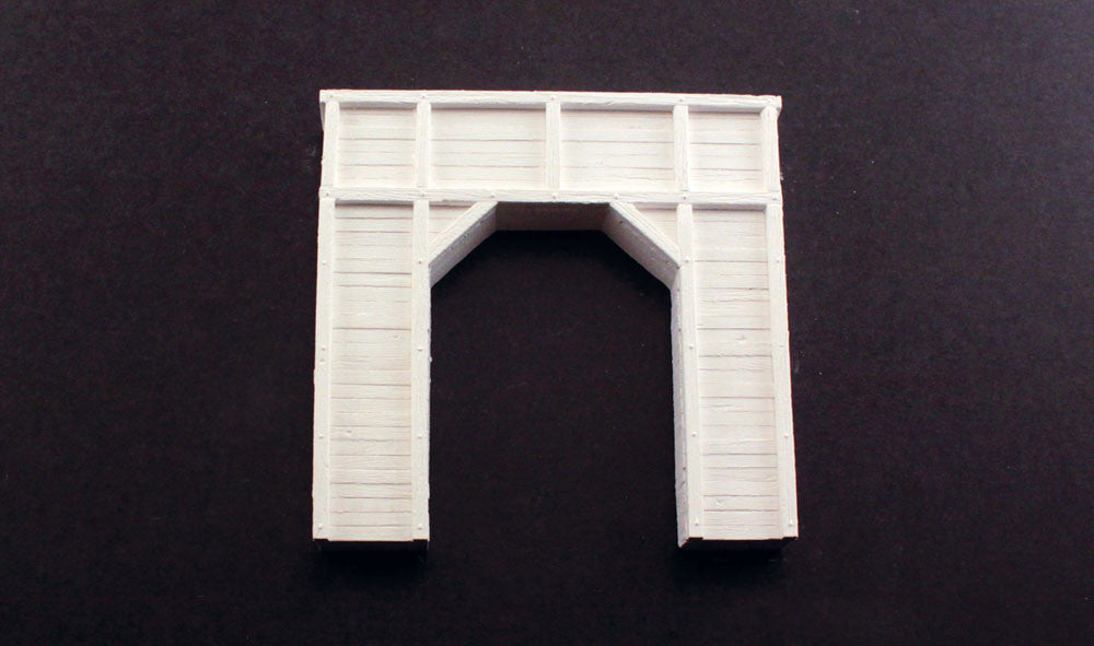 Woodland Scenics HO C1254 Single Track Tunnel Portal Timber