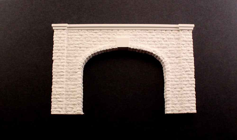 Woodland Scenics HO C1257 Double Track Tunnel Portal Cut Stone