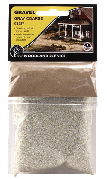 Woodland Scenics C1287 Gravel - Coarse - Gray