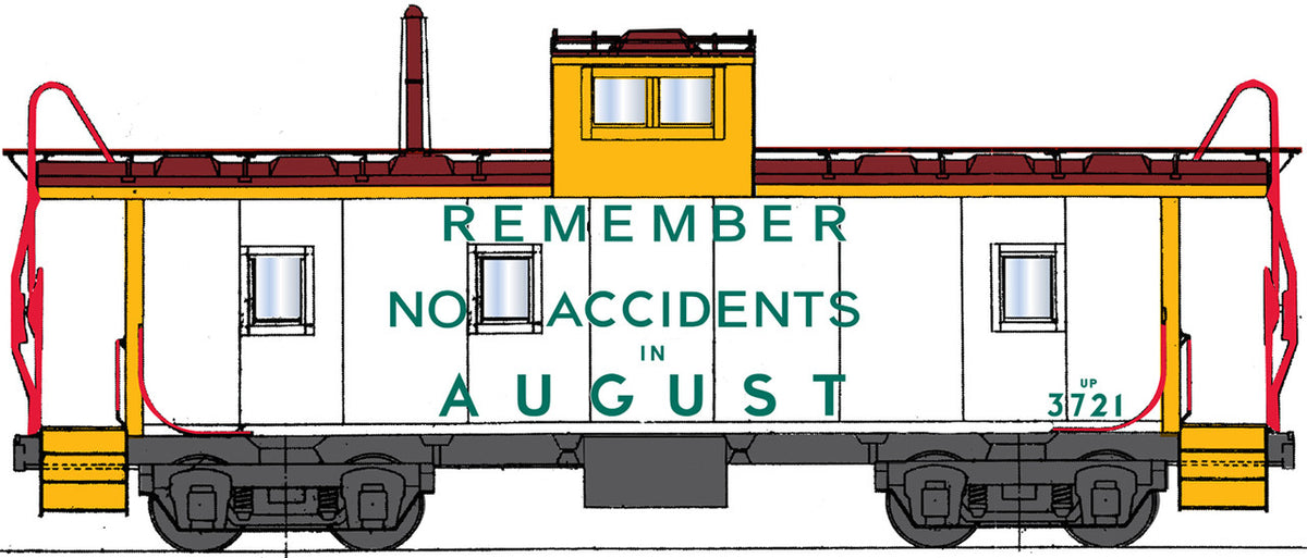 Intermountain HO Centralia Car Shops CCS1068-03 Union Pacific CA-4 Caboose 'Drive With Care Everywhere' UP #3859