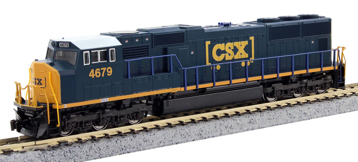 Kato N 176-7616 DCC Ready EMD SD70M w/Flat Radiators CSX 'Boxcar Logo' #4697