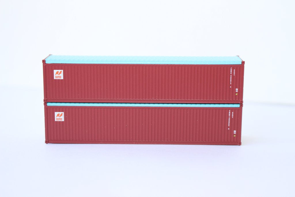 Jacksonville Terminal Company N 402403 40' Rib Side Corrugated Open/Canvas Top Container CANADA MARINE 2-Pack