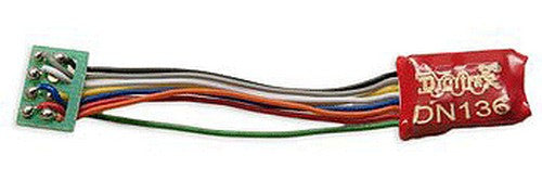 Digitrax N/HO DN136PS DCC Mobile Decoder 8-Pin Medium Plug with Short Harness