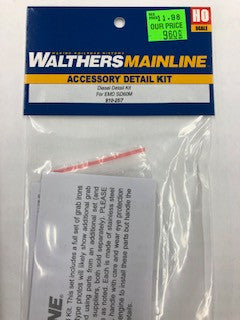 Walthers Mainline HO 910-257 EMD SD60M Locomotive Diesel Detail Kit