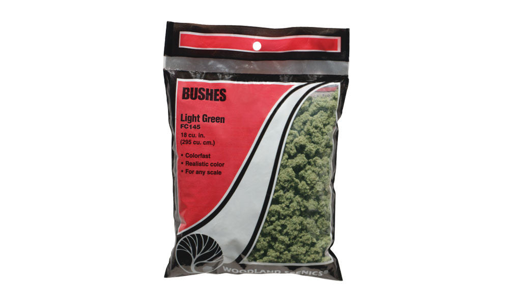 Woodland Scenics FC145 Bushes Light Green - Bag