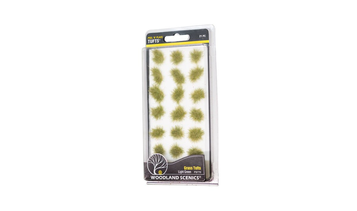 Woodland Scenics FS770 Peel N Place Tufts - Grass Tufts Light Green 21 pcs