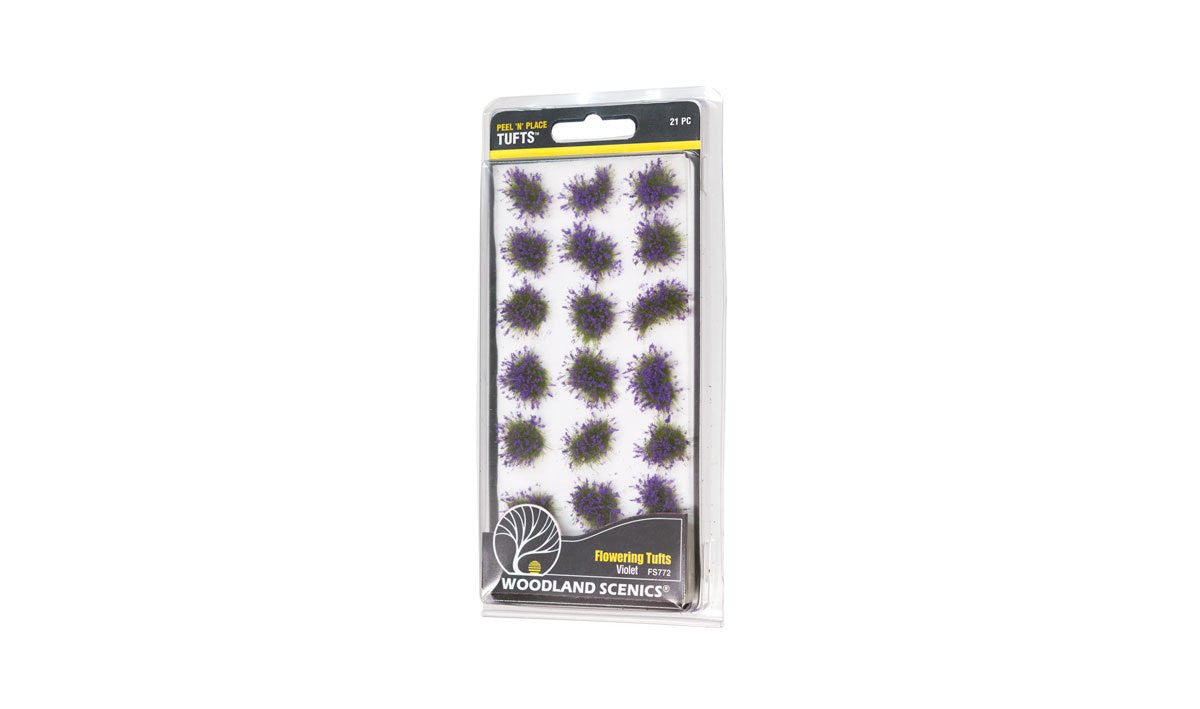 Woodland Scenics FS772 Peel N Place Tufts - Flowering Tufts Violet 21 pcs