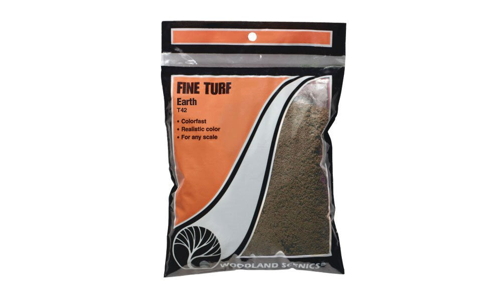 Woodland Scenics T42 Fine Turf - Bag - Earth