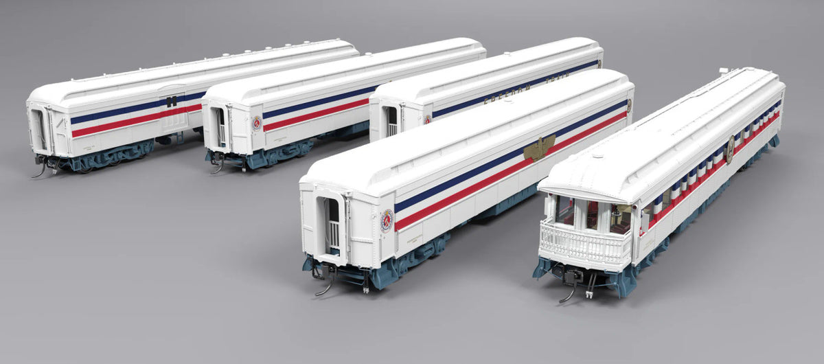 Broadway Limited Imports HO 9712 1947 Freedom Train Heavyweight 5-Car Passenger Set '1947 Scheme '