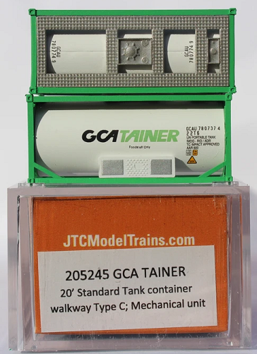 Jacksonville Terminal Company N 205245 20' Standard Tank containers with Mechanical Unit GCA TAINER 2 pack