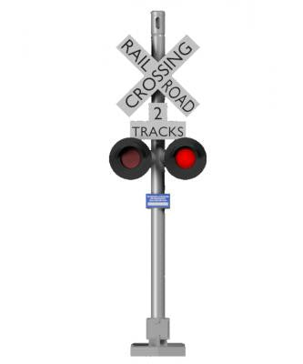 Details Plus HO H10100L Grade Crossing Signal LED Lighted 1-Pair