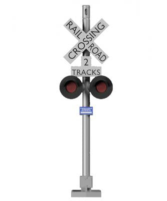 Details Plus HO H10100 Grade Crossing Signal Non Lighted 1-Pair