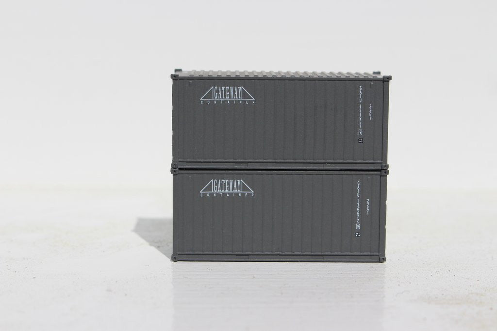 Jacksonville Terminal Company N 205321 20' Standard Height Container GATEWAY 2-Pack
