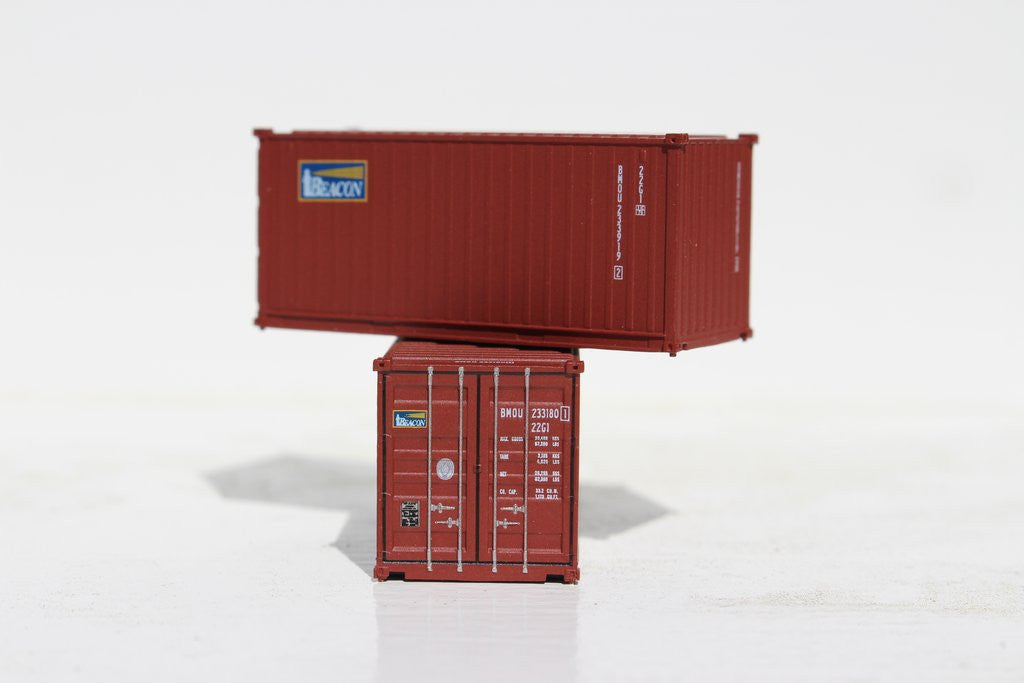 Jacksonville Terminal Company N 205313 20' Standard Height Container BEACON Leasing 2-Pack