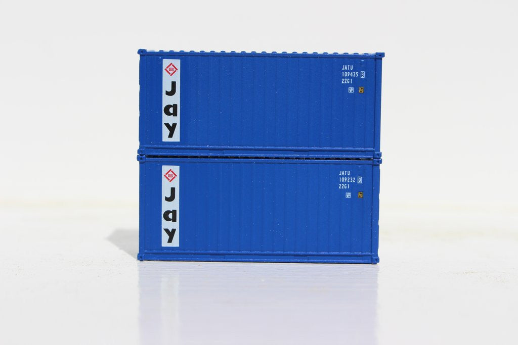 Jacksonville Terminal Company N 205303 20' Standard Height Container JAY Container Services 2-Pack