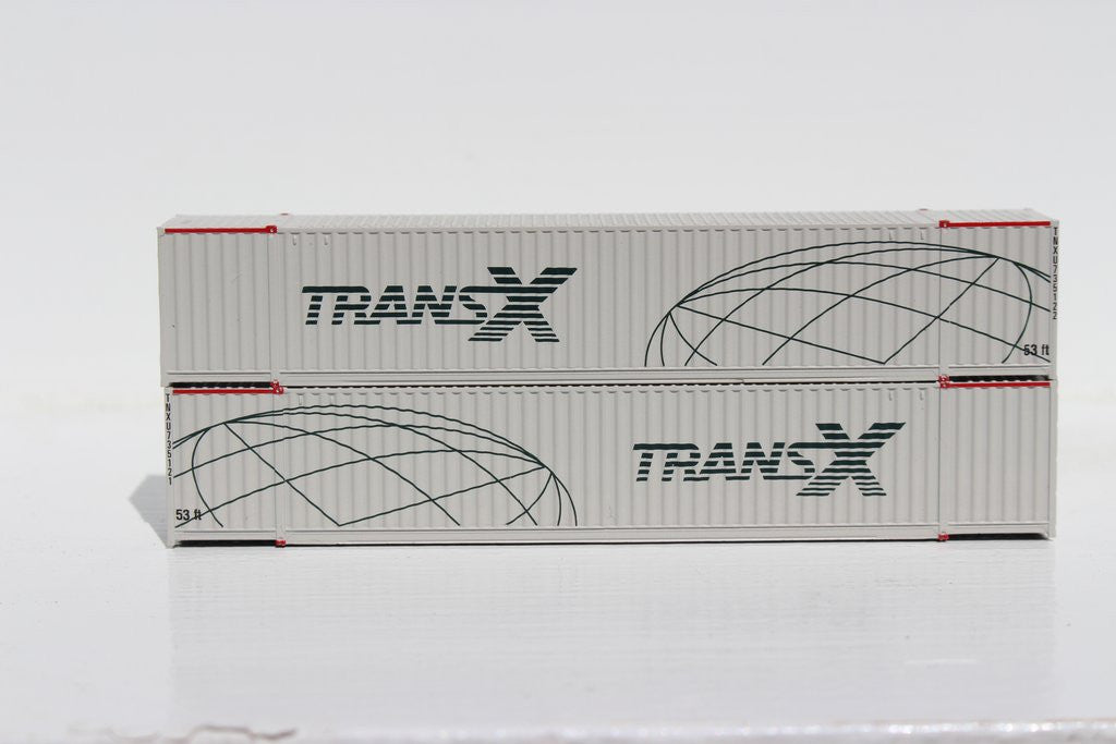 Jacksonville Terminal Company N 535063 53' High Cube Container TRANS X 2-Pack