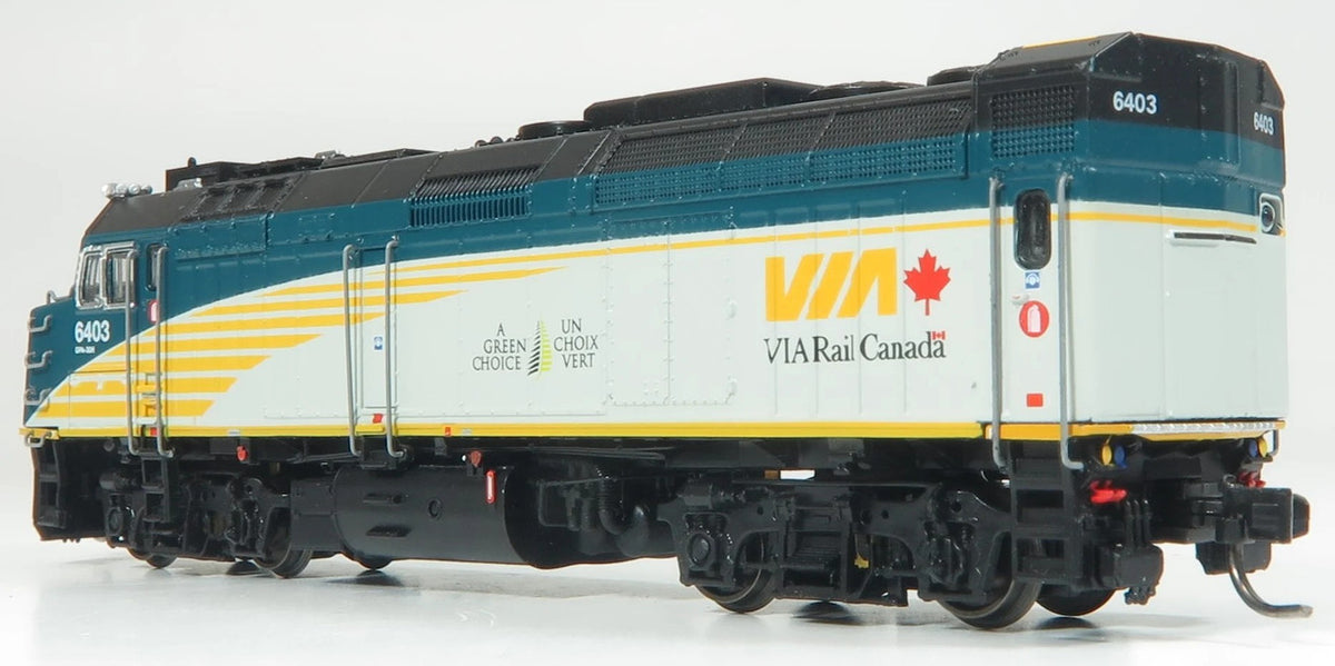 Rapido Trains Inc N 582509 DCC/ESU LokSound V5 Equipped Rebuilt GMD F40PH-2D Locomotive VIA Rail 'Renaissance' Scheme VIA #6404
