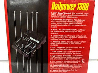 Model Rectifier Corporation MRC AA300 Railpower 1300 Model Train Power Pack for HO/N
