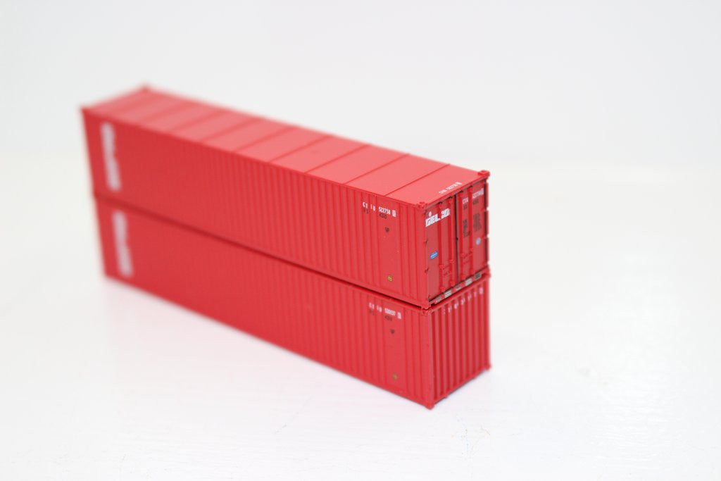 Jacksonville Terminal Company N 405604 40' Standard Height 8'6 3 Rib X Panel Containers GELCO 2-Pack