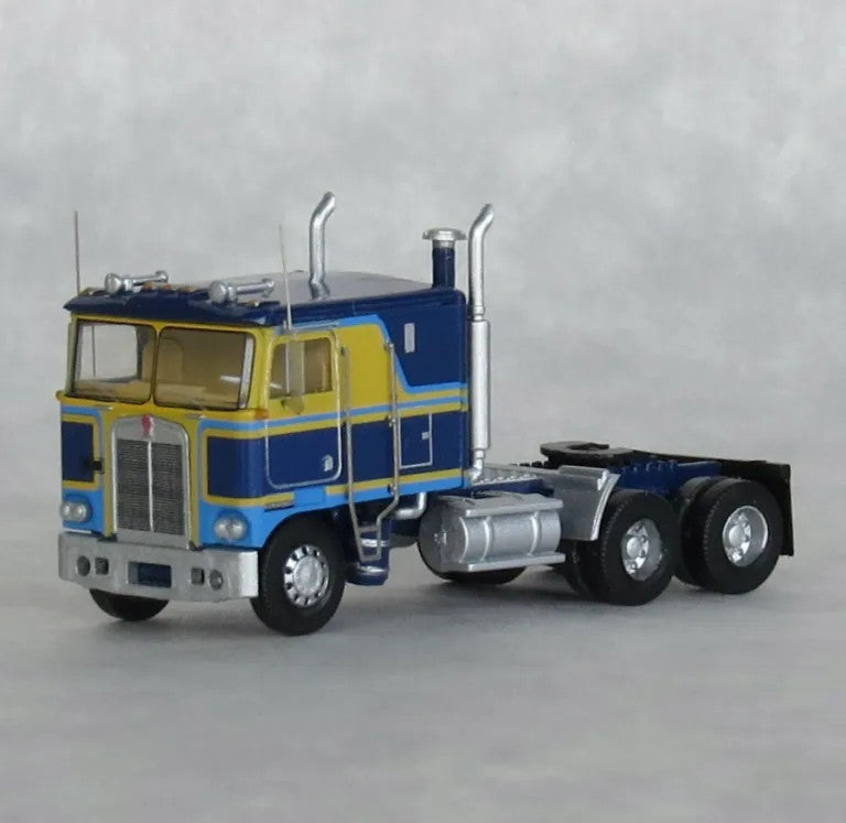 Trainworx N 41056 Kenworth K100 Tractor w/VIT Flat-Top Sleeper Cab Potomac Blue and Yellow