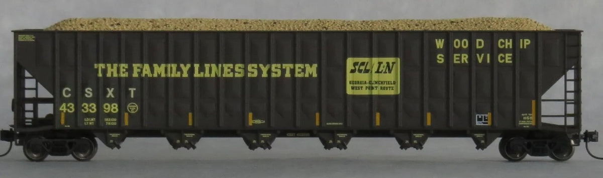 Trainworx N 27024-08 Greenville 7000 Cu Ft Wood Chip Hopper CSXT #433398