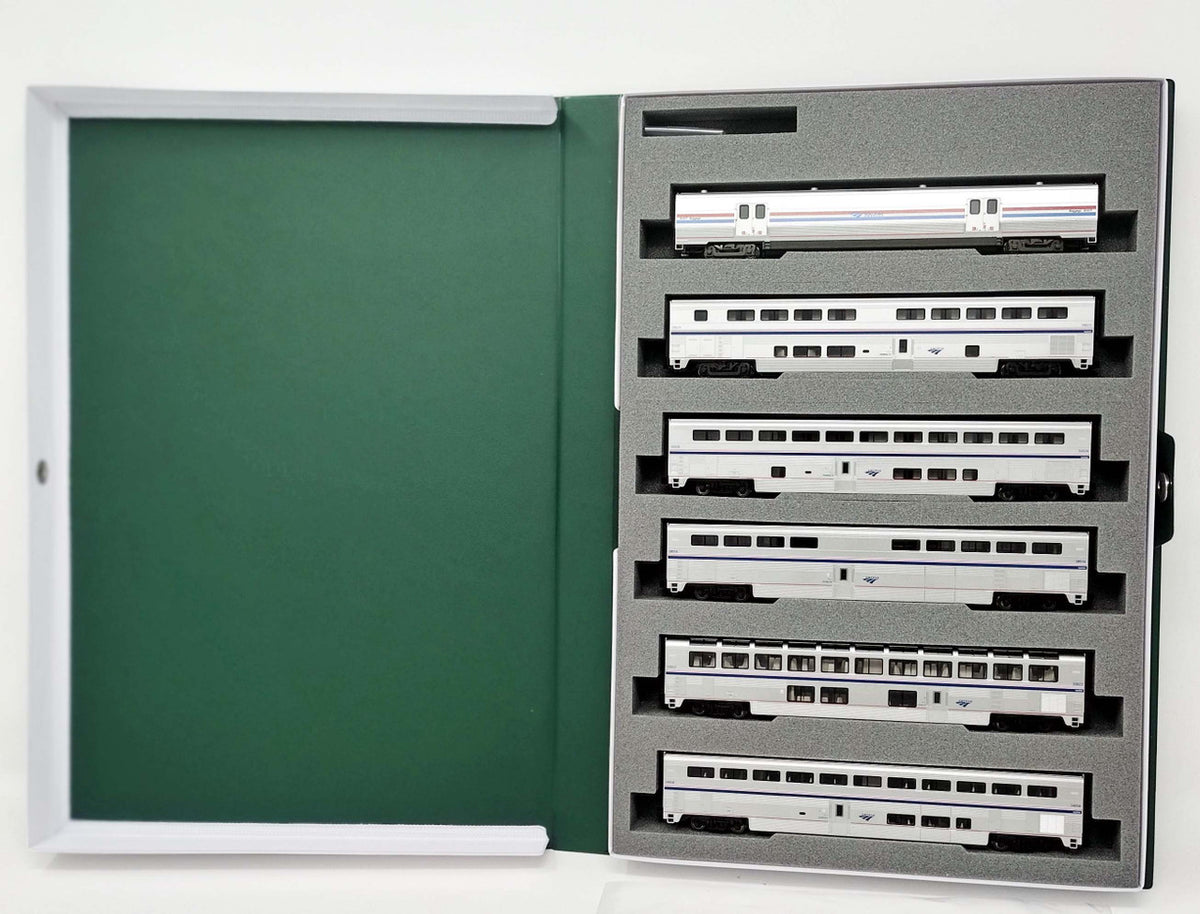Kato N 10-1789 Amtrak Superliner Phase VI 6-Unit Bookcase Set