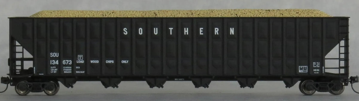 Trainworx N 27035-11 Greenville 7000 Cu Ft Wood Chip Hopper Southern SOU #134673
