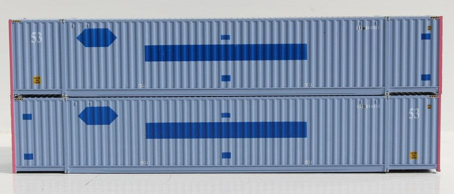 Jacksonville Terminal Company N 535068 53' High Cube Container COFC - ex PACER - 2-Pack