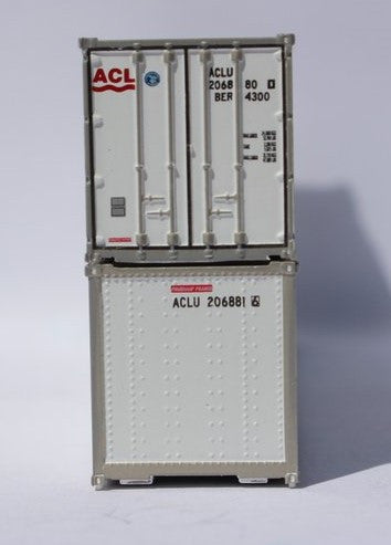 Jacksonville Terminal Company N 405651 40' Standard Height 8'6 Smooth-Side Containers ACL 2-Pack
