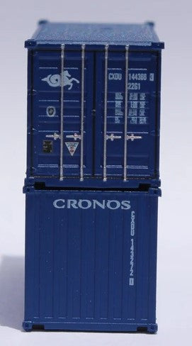 Jacksonville Terminal Company N 205316 20' Standard Height Container CRONOS 2-Pack