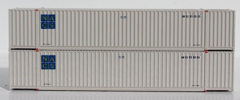 Jacksonville Terminal Company N 535039 53' High Cube Container UMAX patch ex NACS 2-Pack