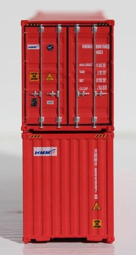 Jacksonville Terminal Company N 405077 40' High Cube Container HMM 2-Pack