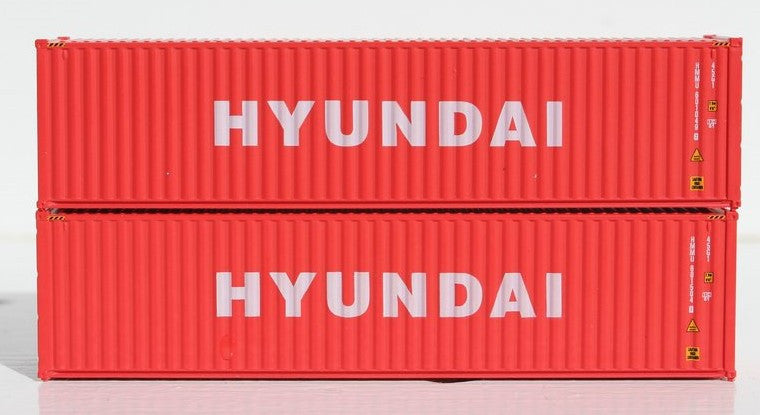 Jacksonville Terminal Company N 405020 40' High Cube Container HYUNDIA 2-Pack