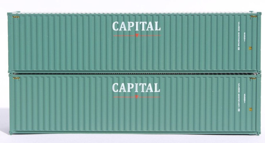 Jacksonville Terminal Company N 405017 40' High Cube Container CAPITAL 2-Pack