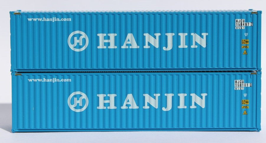 Jacksonville Terminal Company N 405012 40' High Cube Container HANJIN 2-Pack