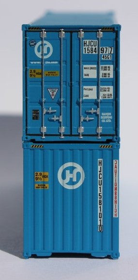 Jacksonville Terminal Company N 405012 40' High Cube Container HANJIN 2-Pack