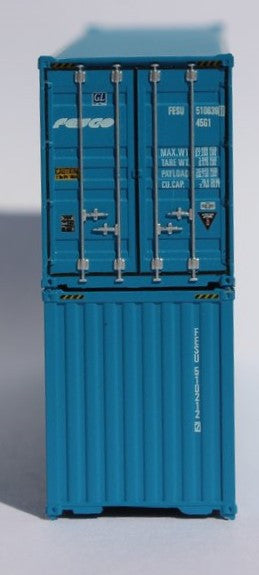 Jacksonville Terminal Company N 405087 40' High Cube Container FESCO 2-Pack