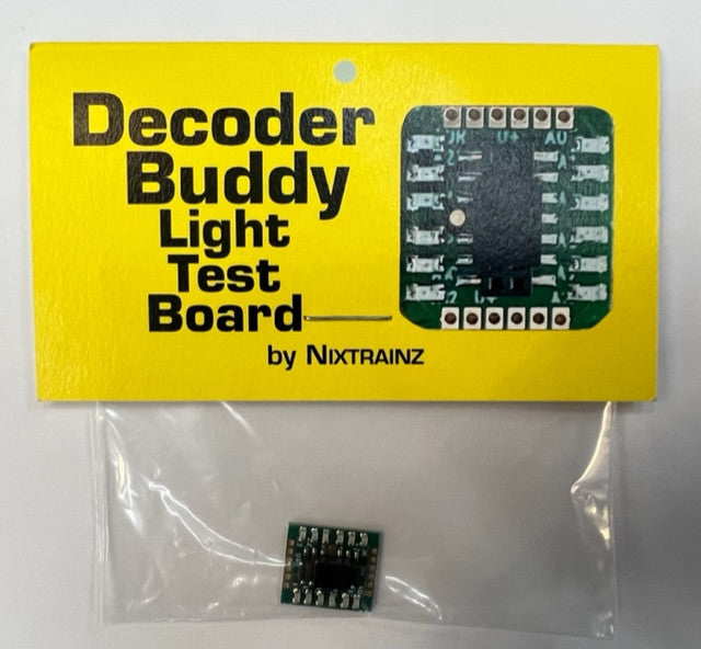Nixtrainz HO NTZ7 Decoder Buddy Light Test Board 1 per Pack