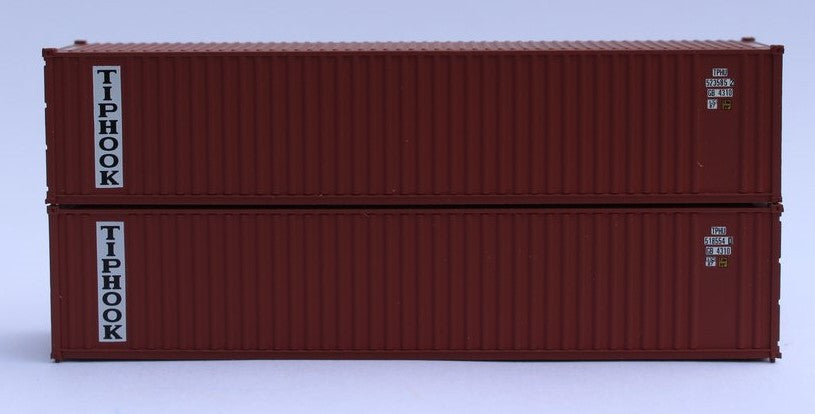 Jacksonville Terminal Company N 405511 40' Standard Height Corrugated Container TIPHOOK 2-Pack