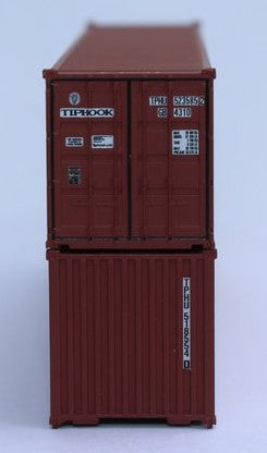 Jacksonville Terminal Company N 405511 40' Standard Height Corrugated Container TIPHOOK 2-Pack