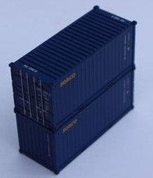 Jacksonville Terminal Company N 205336 20' Standard Height Container Corrugated Side SEACO 2-Pack