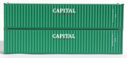 Jacksonville Terminal Company N 405335 40' Standard Height 8'6 Corrugated Side Containers CAPITAL CLHU - 2-Pack