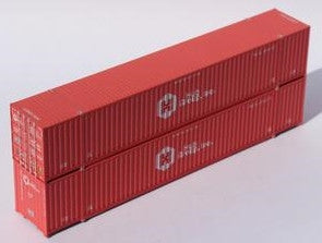 Jacksonville Terminal Company N 535018 53' High Cube Corrugated Side Containers HUB GROUP Extremely Faded 2-Pack